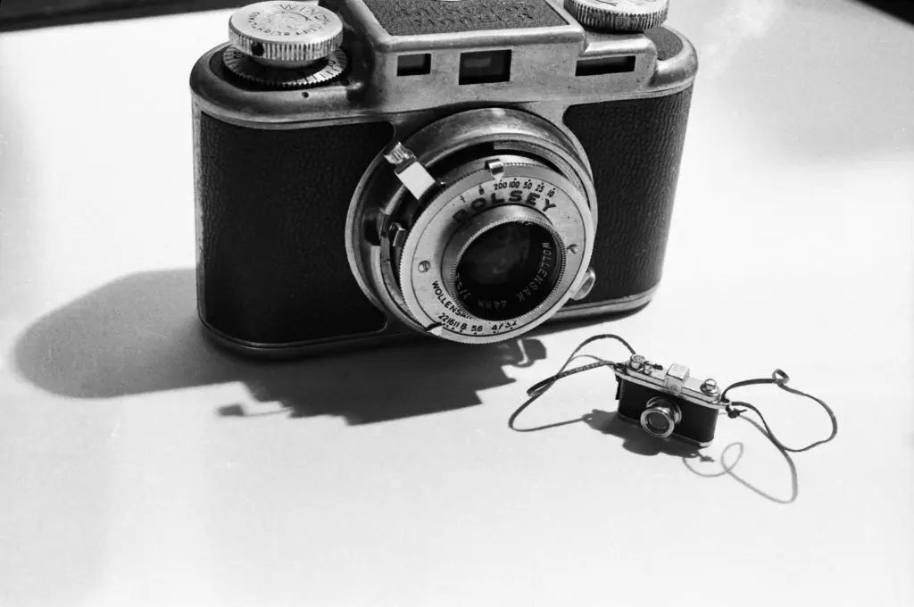 Simmons' "Big Camera/Little Camera," 1976, the work that inspired the artist's exhibition title.