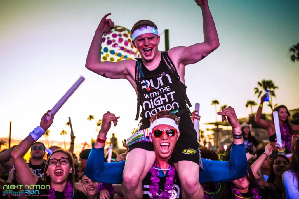 Night Nation Run is the World's 1st Running Music Festival. Courtesy of Night Nation Run