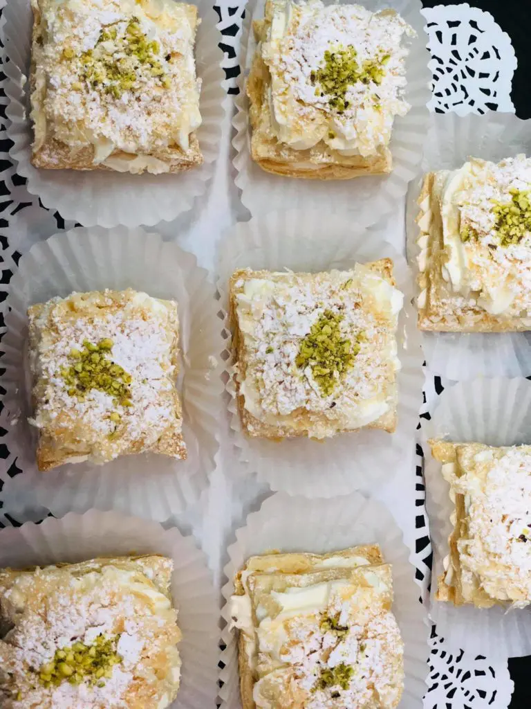 Napoleon pastries are available at Grandmas' Bakery.