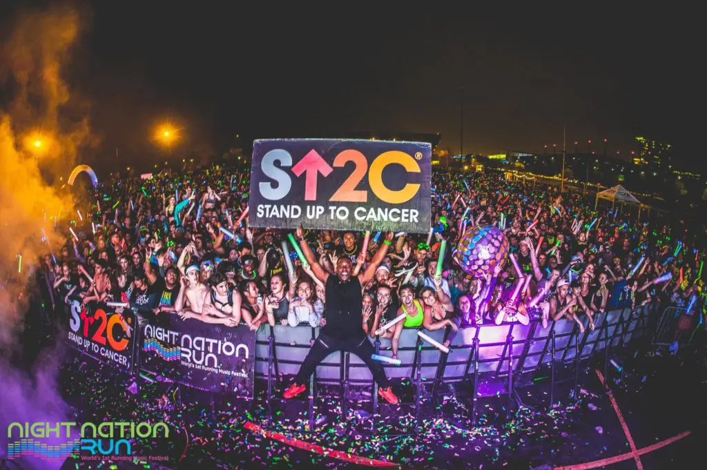 Night Nation Run supports Stand Up To Cancer.