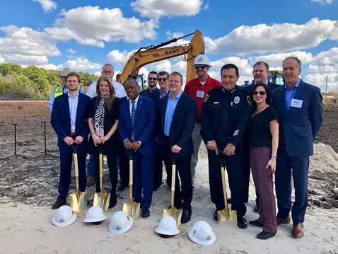 The groundbreaking of The Tilman Fertitta Family Tactical Training Center brought out the golden shovels — and power players. (Photo @zieglercooper.)