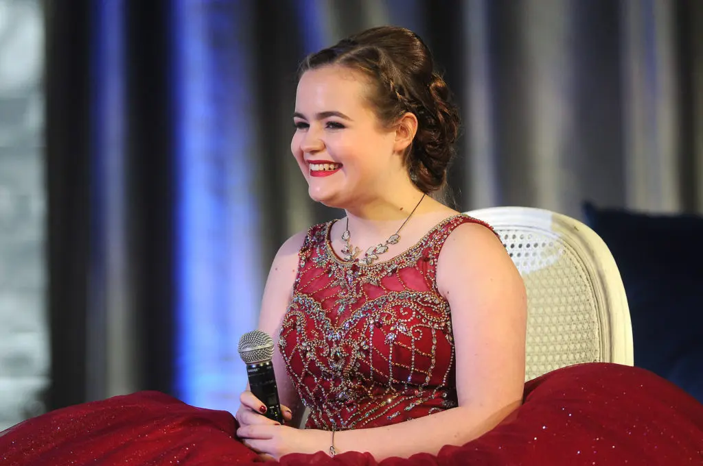 Ambassador Sarah Cornelius speaks at the Crohn's & Colitis Foundation's 2019 Crystal Winter Ball at the Hilton Americas Hotel Saturday Jan.19, 2019.