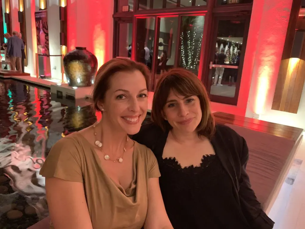 Ashley Tatum and Meredith Harper at the scene at the Setai