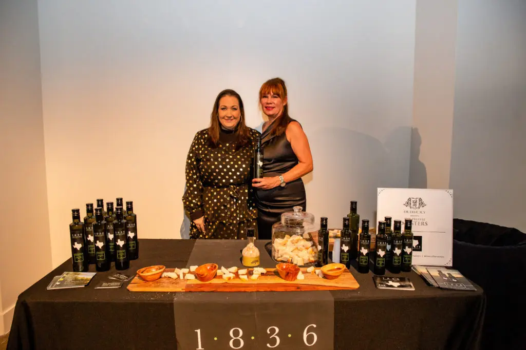 At The Revaire Truffle Masters judge Cleverley Stone, Kerry Thornhill with the Texas Association of Olive Oil