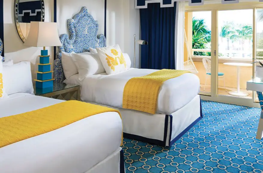 Sun, sand and sea are found throughout the decor. 