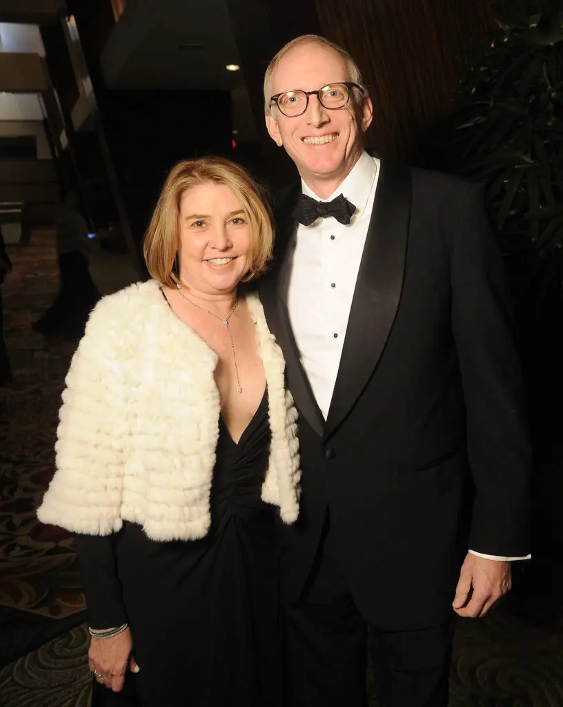 Stephanie Ashlock and Brock Wagner at the Crohn's & Colitis Foundation's 2019 Crystal Winter Ball at the Hilton Americas Hotel Saturday Jan.19, 2019.