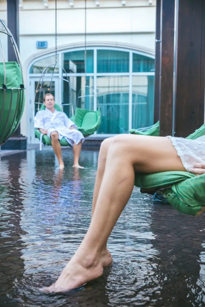 These spa chairs are as peaceful as it gets. 