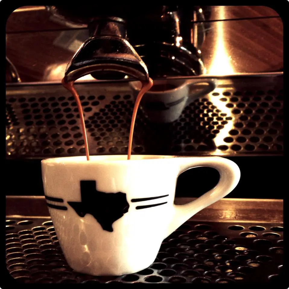Houndstooth Coffee serves up coffee and cocktails. 