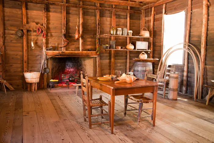 The Old Place, built in 1823, is an example of Texas frontier architecture. 