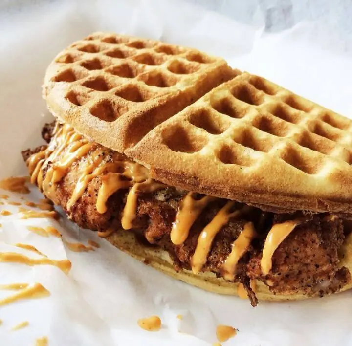 The Waffle Bus prides itself on its spicy-sweet thunder sauce. 