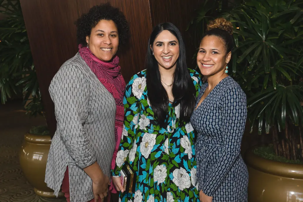 Rachel Afi Quinn, Silky Malik, Johanna Thompkins at the Planned Parenthood Roe v. Wade luncheon.