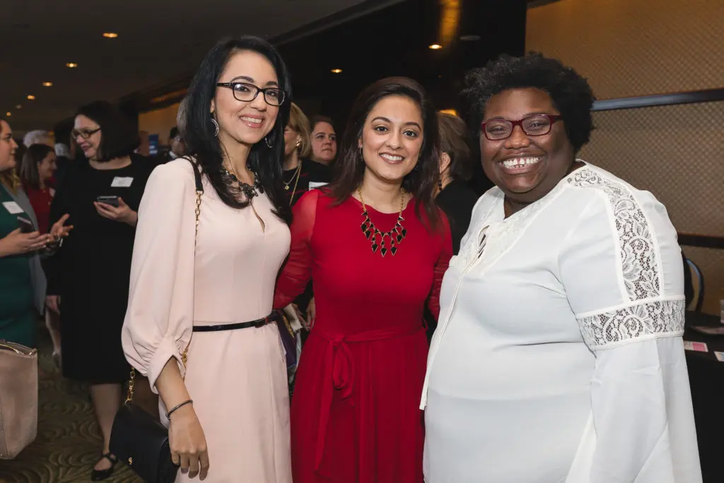 Fatima Sultan, Judge Rabeea Collier, Fran Watson at the Planned Parenthood Roe v. Wade luncheon.