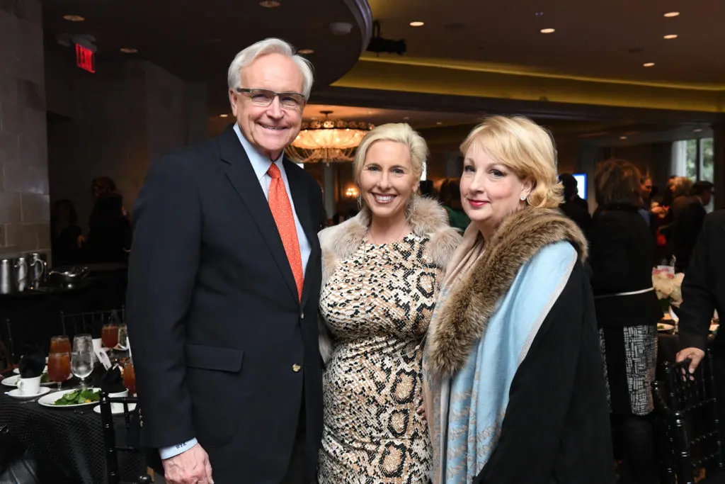 Bill King, Tracy Faulkner, Cissy Abel at El Centro  de Corazón luncheon  (Photo by Daniel Ortiz)