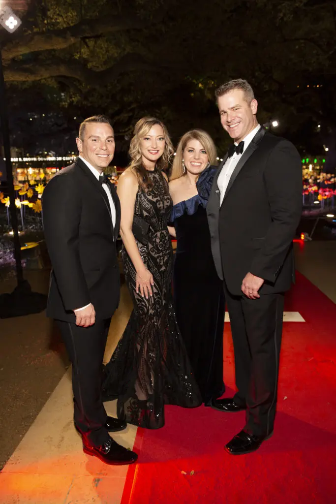 Chris & Beth Camp, Brittany &Adam Clark at Discovery Green's Gala on the Green (Photo by Jenny Antill Clifton)