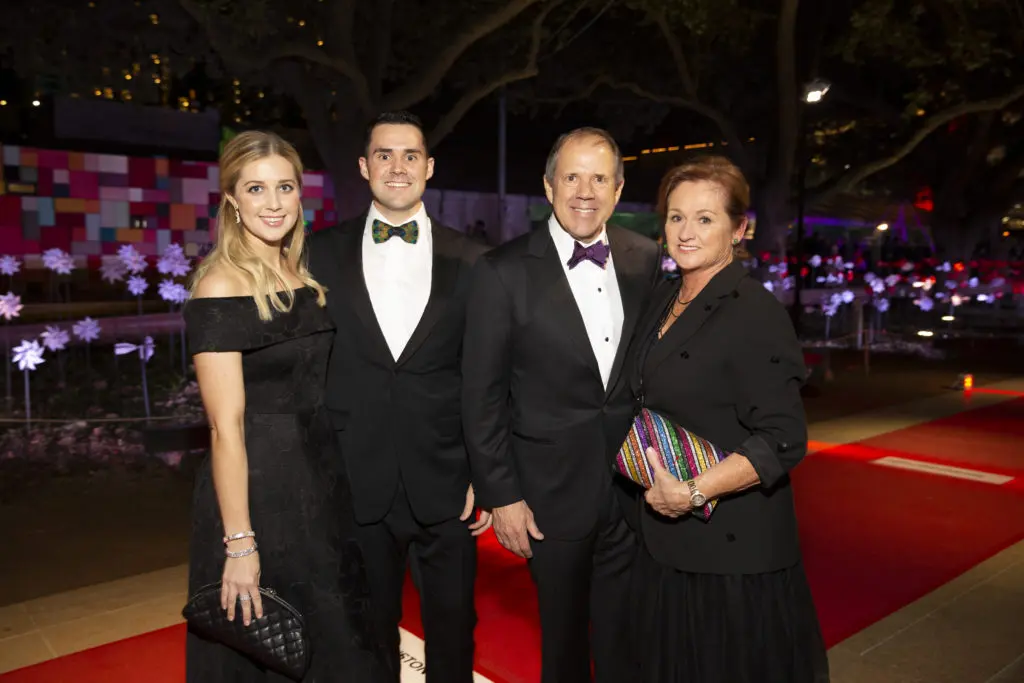 Courtney & Richard Campo, Ric & Mo Campo at Discovery Green's Gala on the Green  (Photo by Jenny Antill Clifton)