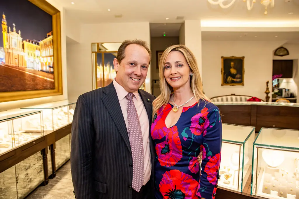 Franco & Nancy Valobra at the Master Jewelers Houston flagship opening last February.  (Photo by Kirstin Gilliam)