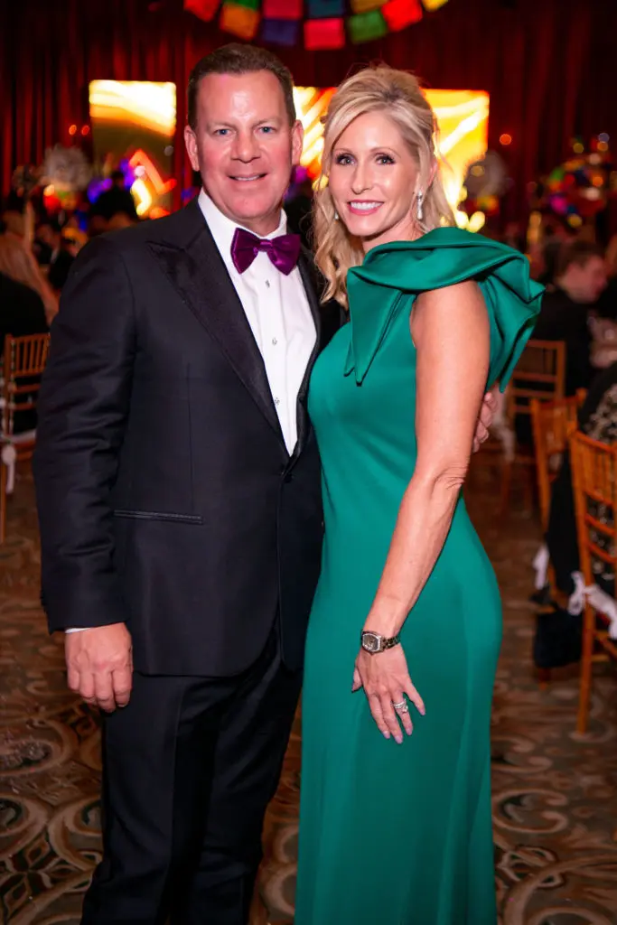 Jeff & Jenny Gorski celebrate the Knights of Momus Fiesta de Momus at The Grand 1894 Opera House in Galveston. (Photo by Michelle Watson/CatchlightGroup.com)