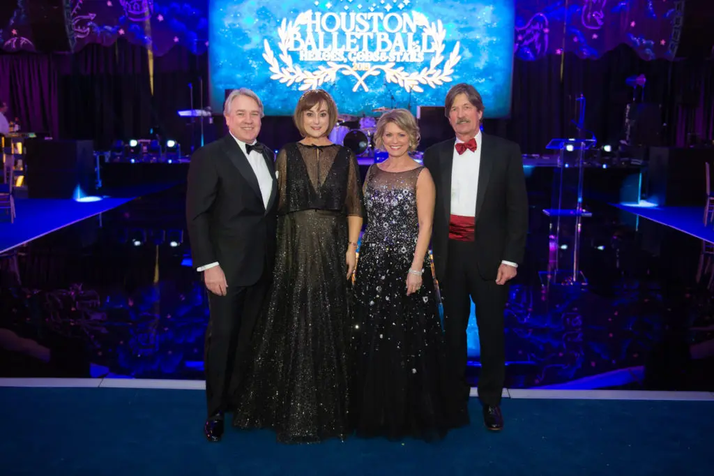 2019 Houston Ballet Ball chairs Reggie & Leigh-Smith, Kelley & Stephen-Lubanko (Photo by Wilson Parish)