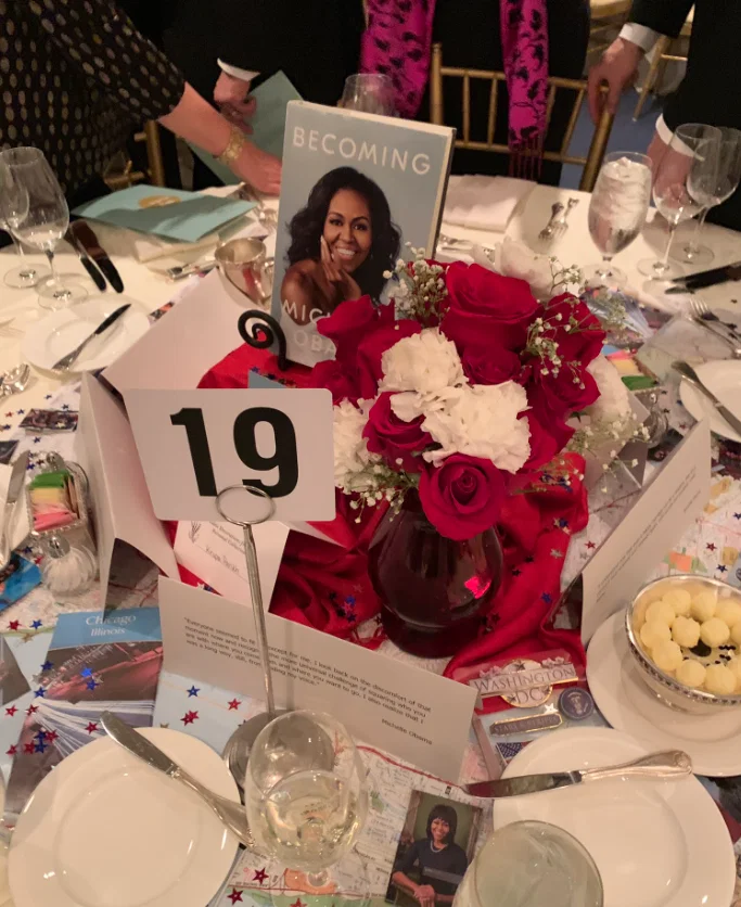 A tabletop salute to Michelle Obama's book, "Becoming" (Instagram photo by Tarra Gaines) Photo by Michelle Watson/CatchlightGroup.com