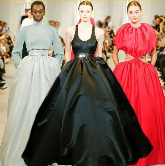 Brandon Maxwell runway looks for fall 2019 seen at Fashion Week before appearing on the red carpet at the Oscars. 
