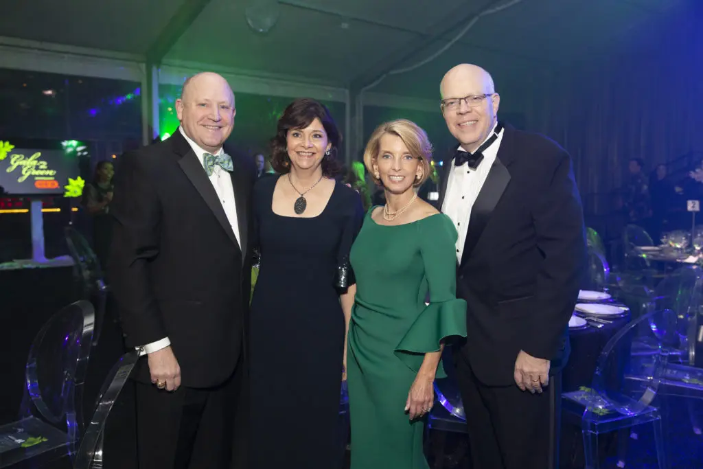 Tim & Roxanne Neumann, Polly * Jeff Whittle at Discovery Green's Gala on the Green  (Photo by Jenny Antill Clifton)