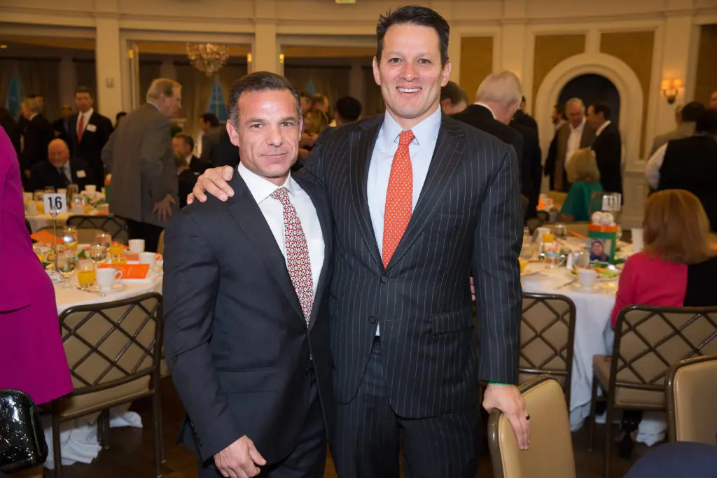 Lance Berkman interviews Jose Altuve at SpringSpirit Baseball Breakfast of Champions (Photo by Jack Perry)