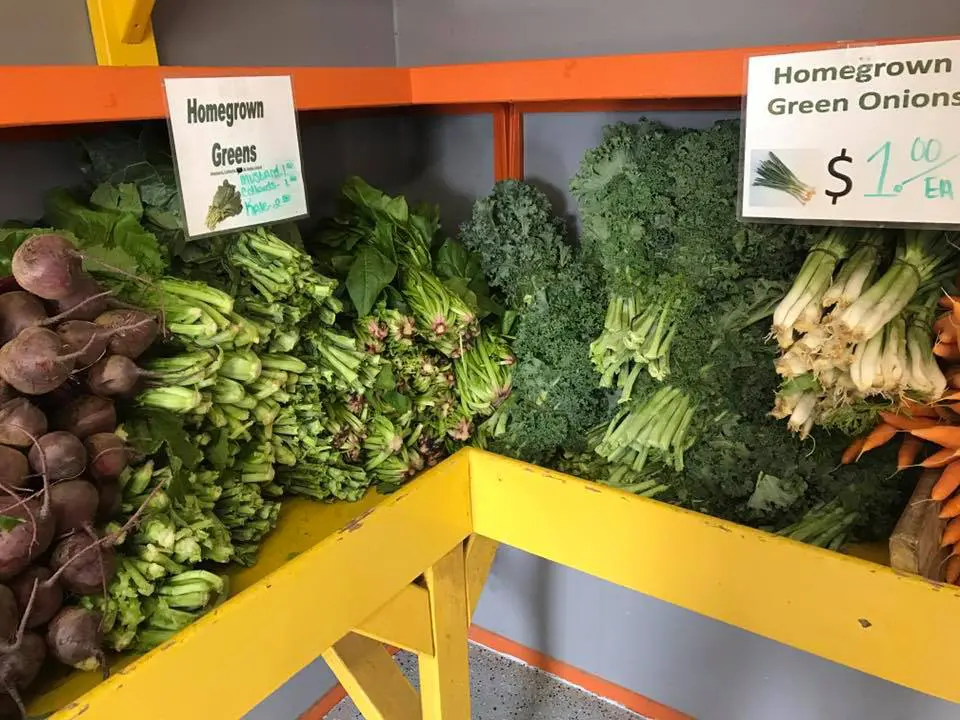 There's no substitute for locally grown veggies. 