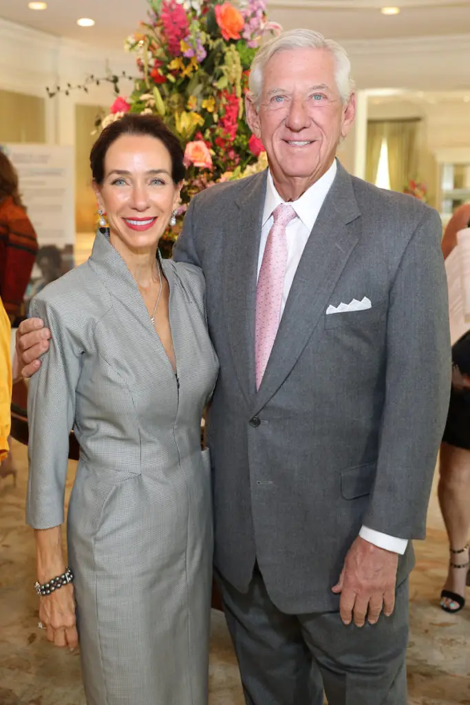 Shelia Ultes, Morton Cohn at the Friends of Nursing luncheon. (Photo by Priscilla Dickson)