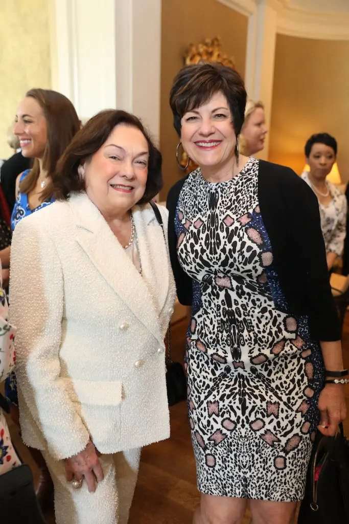 Rose Cullent, Ellie Francisco at the Friends of Nursing luncheon. (Photo by Priscilla Dickson)