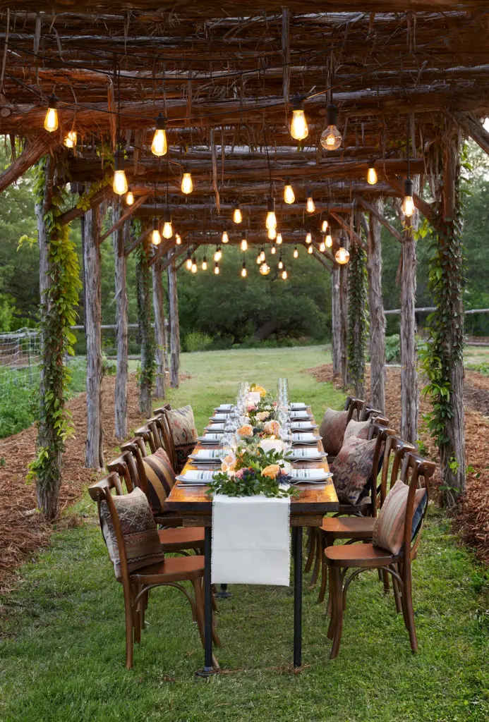 Romantic farm dinners are part of the Miraval Austin experience. (Miraval Austin Photo)