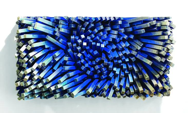Gil Bruvel's "Wall Sculpture #8," 2018 (Courtesy Laura Rathe Fine Art)
