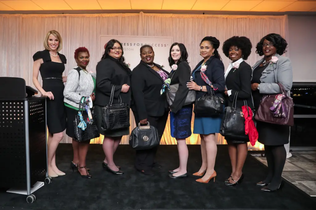 Ilona Carson with Dress for Success' Models of Success. (Photo by Johnny Than)