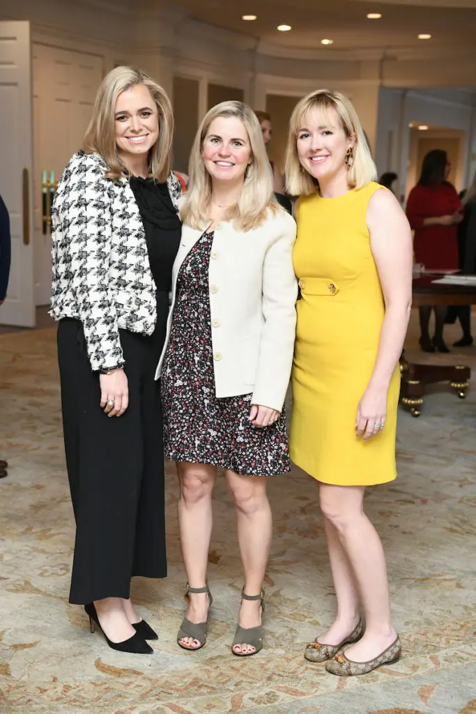 Julie Thomas, Emma Anselmi, Laura Nachtigall at the Children's Museum  Houston Friends and Families luncheon at River Oaks Country Club. (Photo by Daniel Ortiz)