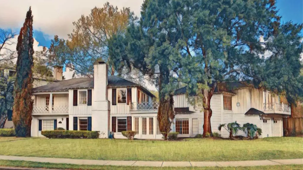 The original home at 3702 Georgetown