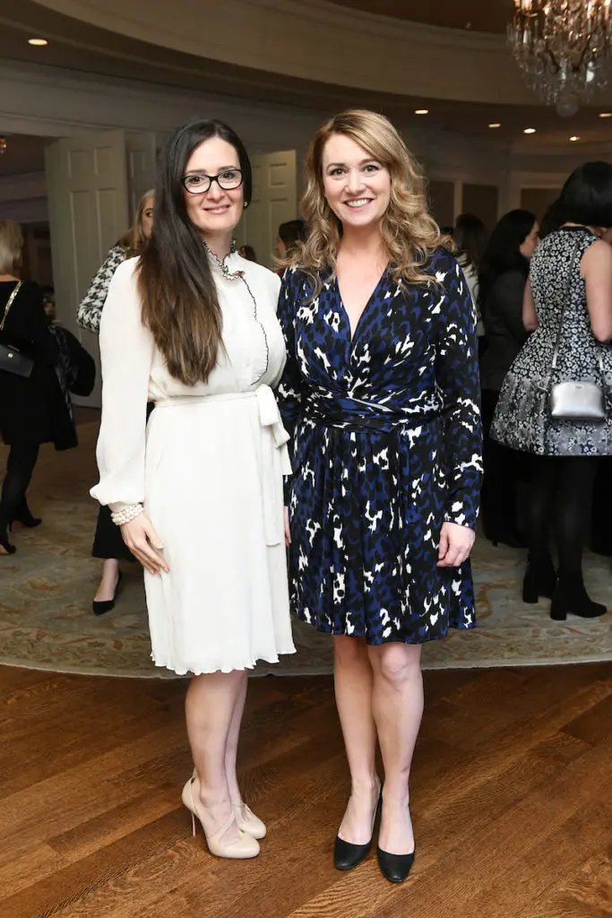 Sarah Kennedy and Carlie Yoo at the Children's Museum Houston Friends and Families luncheon at River Oaks Country Club. (Photo by Daniel Ortiz)