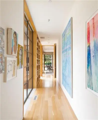 The long hallways gleam. 