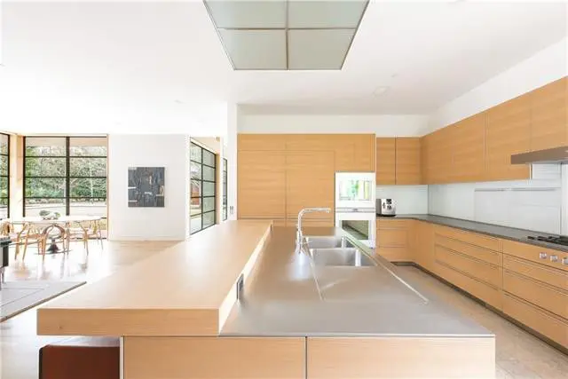 The kitchen is a chef's dream. 