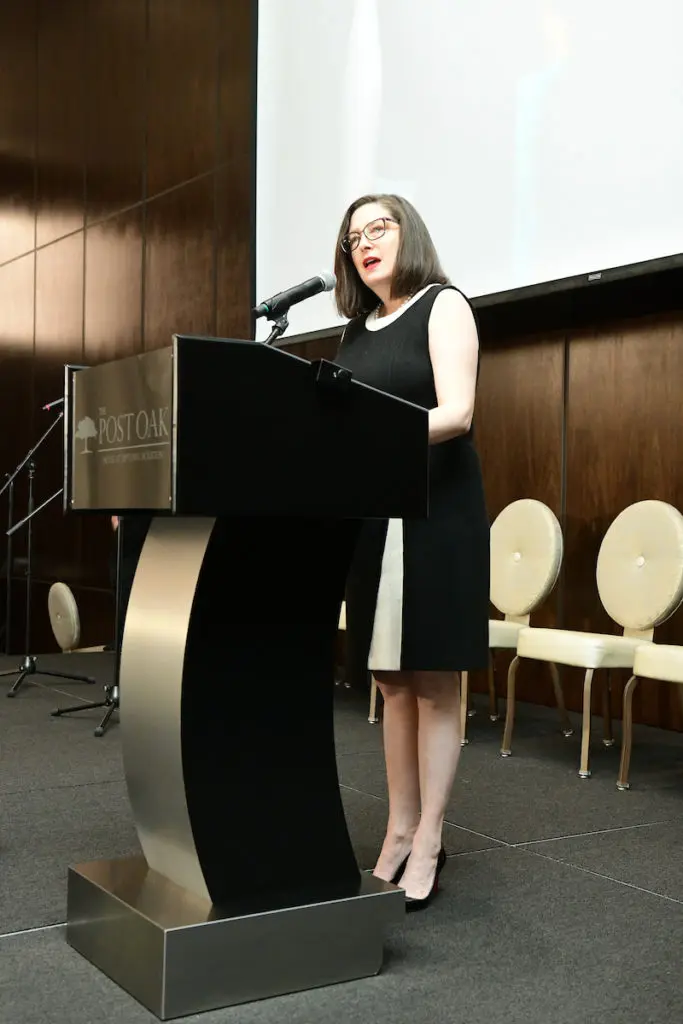 HARC board chair Linda Devitt at the HARC Let's Talk luncheon. (Photo by Daniel Ortiz)