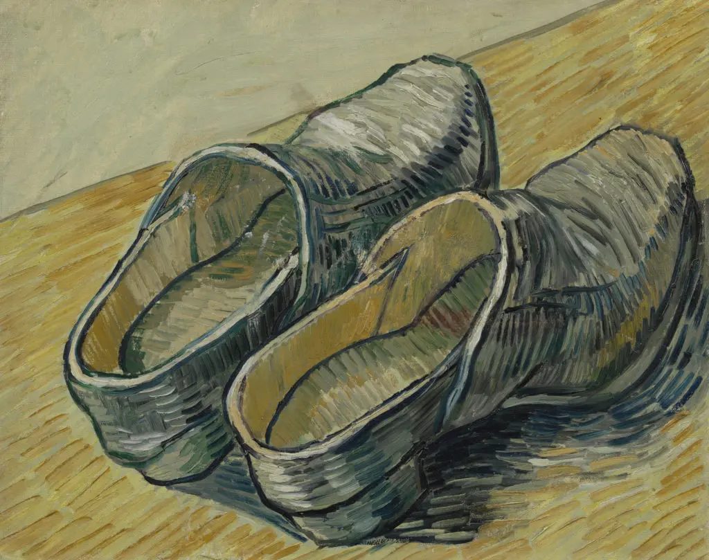 Van Gogh's "A Pair of Leather Clogs," 1889, resonates with intensity. (Collection Van Gogh Museum, Amsterdam. Vincent Van Gogh Foundation)