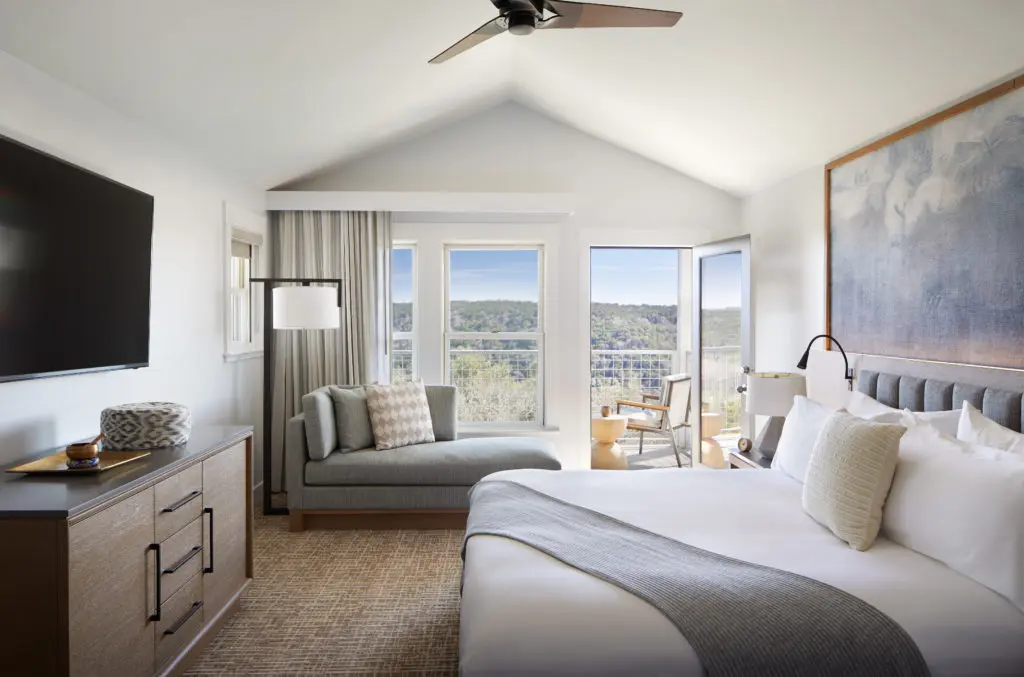 Every room at Miraval Austin comes with a balcony and a beautiful view. (Miraval Austin Photo)