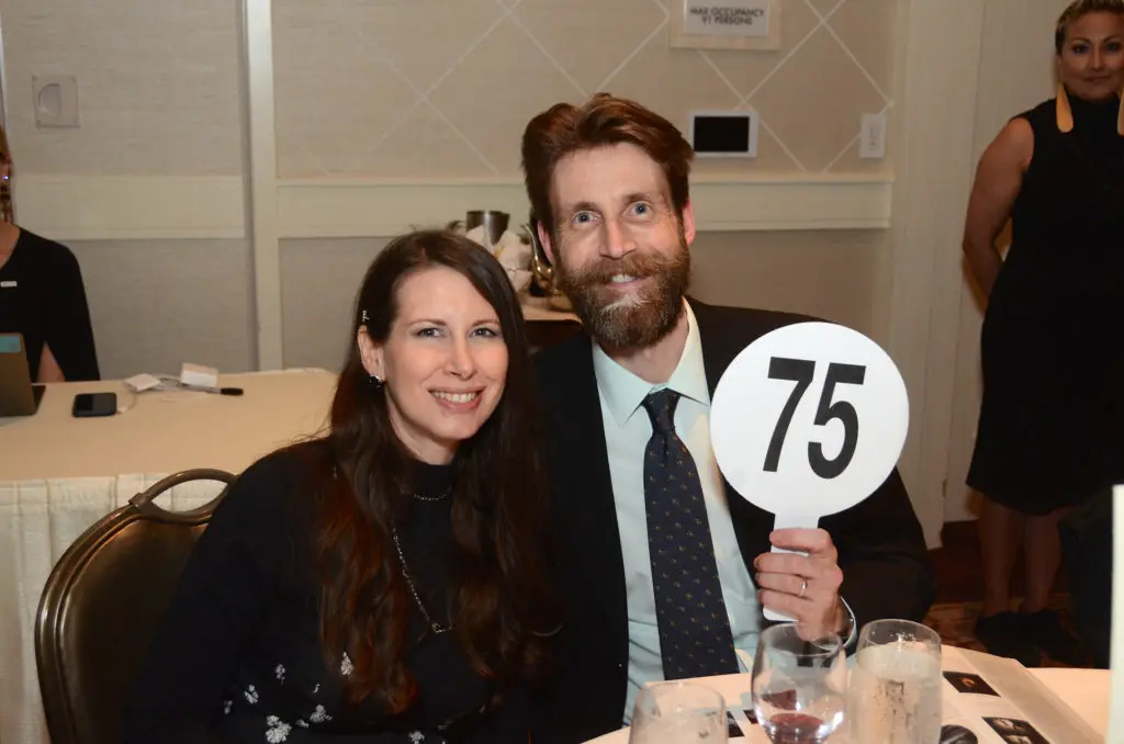 Alinda Gary, Ryan Firth at Houston Center for Photography 2019 Print Auction. (Photo by Roswitha Vogler)