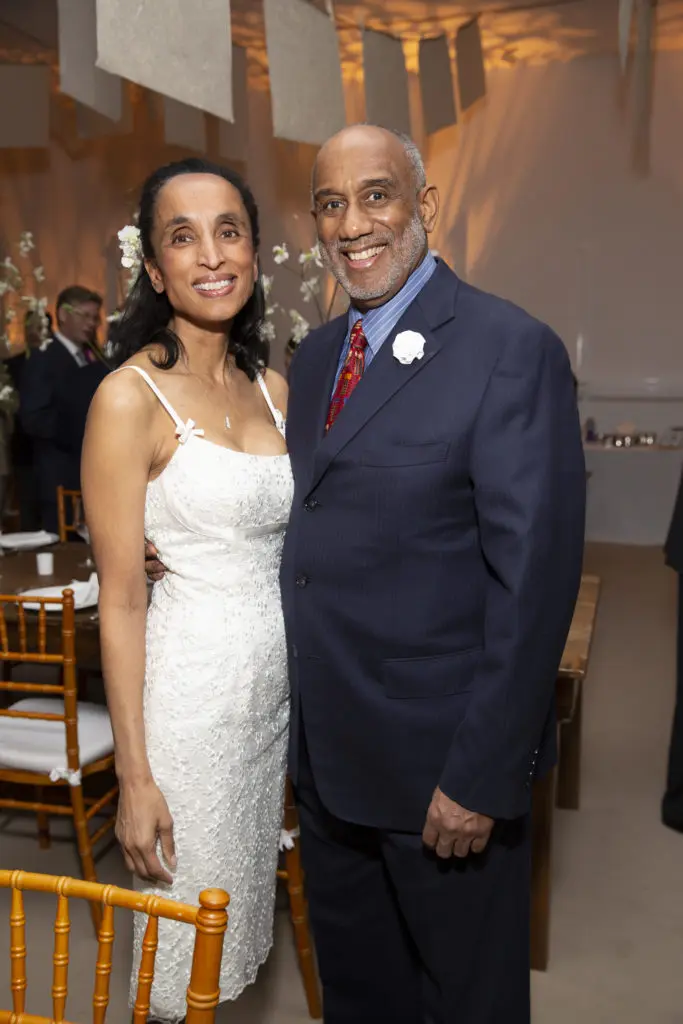 Alison Leland, Gerald Smith at Studio Menil's Paper Ball (Photo by Jenny Antill Clifton)