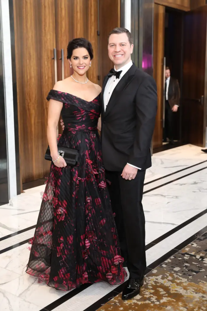 2020 Best Dressed honoree Ann & Jonathan Ayre at the TUTS 50th anniversary gala at the Post Oak Hotel. (Photo by Priscilla Dickson)