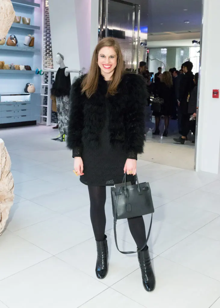 Delia Folk at the Forty Five Ten opening in Manhattan's Hudson Yards. (Photo by Yvonne Tnt/BFA.com)