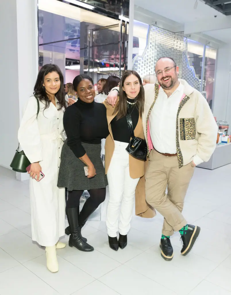 Gabriella Romero, Jameela Lake, Lauren Eggertsen, Lindsey Solomon at the Forty Five Ten opening in Manhattan's Hudson Yards. (Photo by Yvonne Tnt/BFA.com)