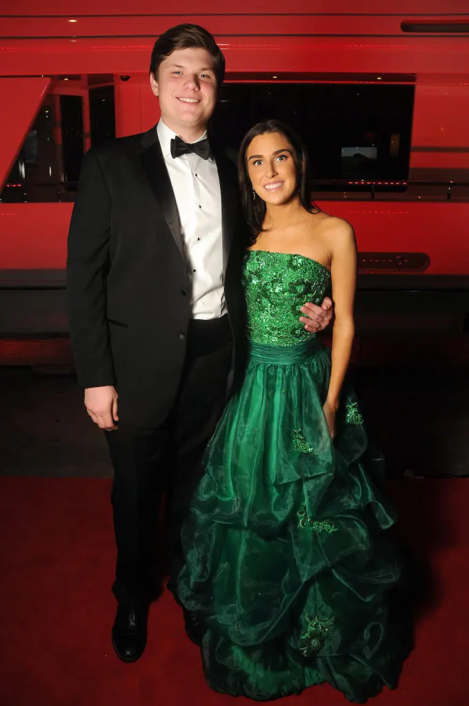 Bennett Johnson and Chloe Flores at the San Luis Salute Friday March 01, 2019.  (Dave Rossman Photo)