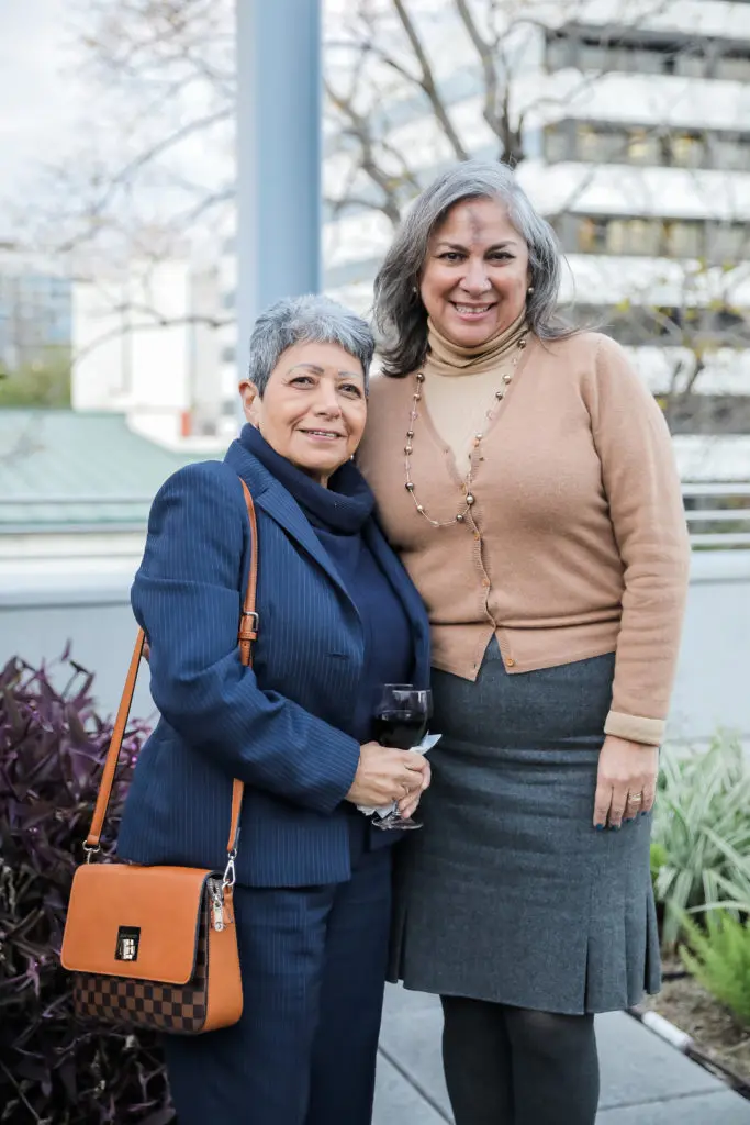 Bertha Rodriguez, Cynthia Cisneros at the Dress for Success Models of Success event. (Photo by Johnny Than)