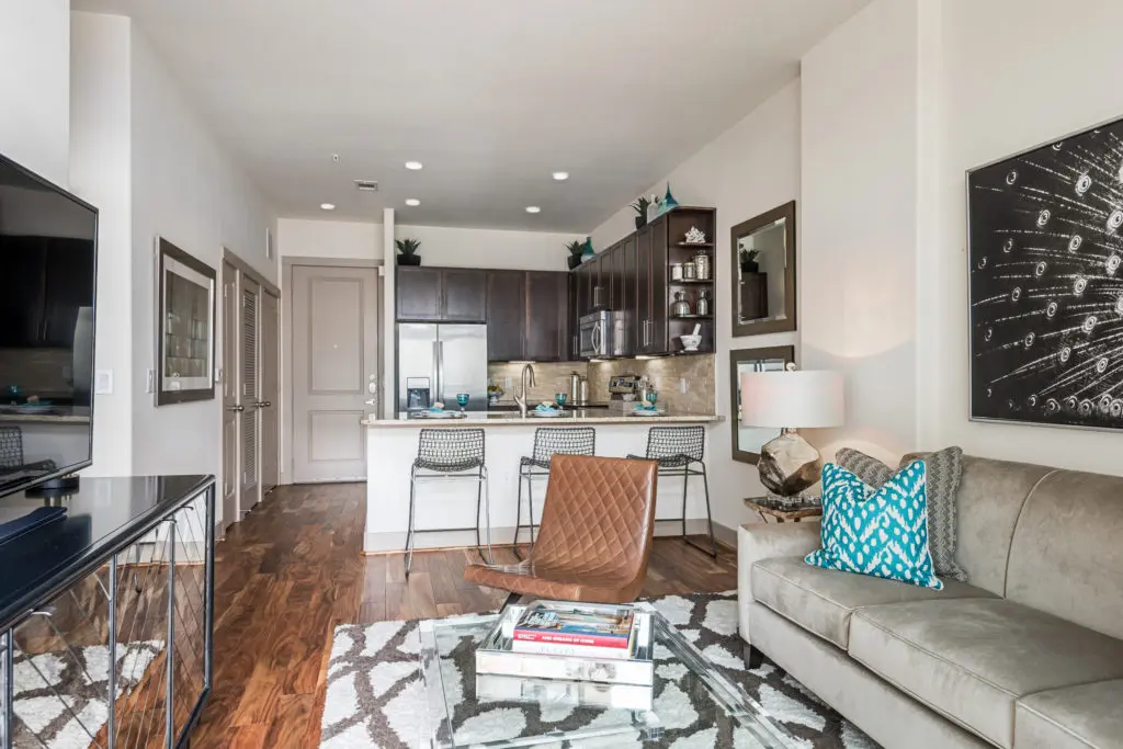 This fifth floor residence in Block 334 overlooks the ever-growing east side of downtown.