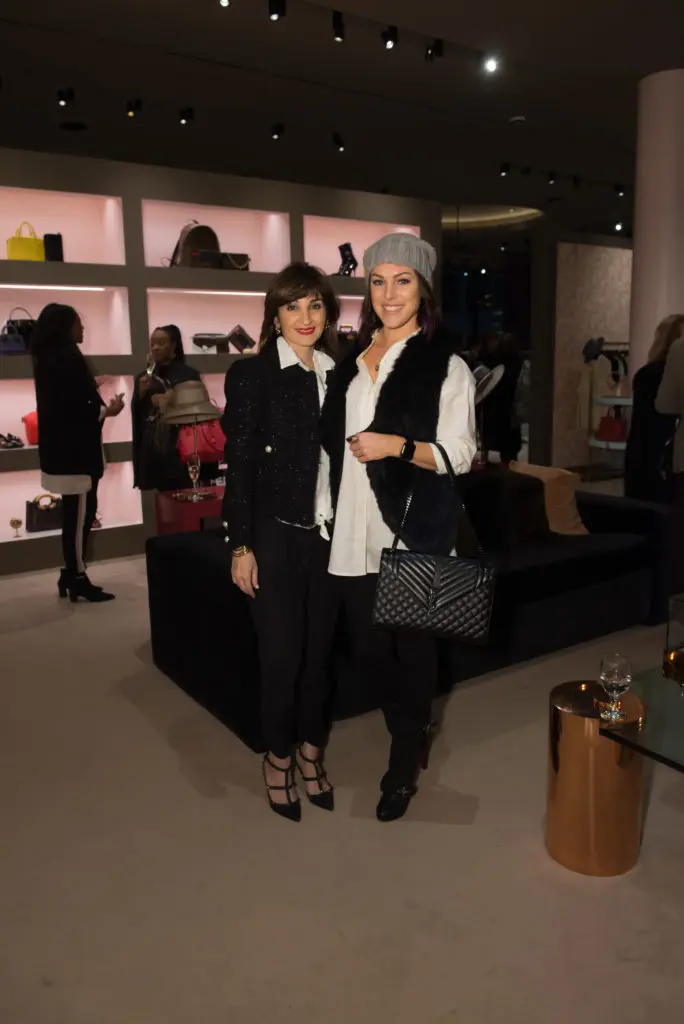 Gala co-chair Haydeh Davoudi, Angela Fabbri at the Contemporary Arts Museum Houston gala kick-off at The Webster. (Photo by Emile C. Browne)