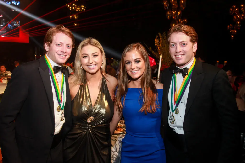 Carter Ware, Ari Brown, Emma Willingham and Lane Ware at The San Luis Salute  in Galveston.  (Gary Fountain Photo)